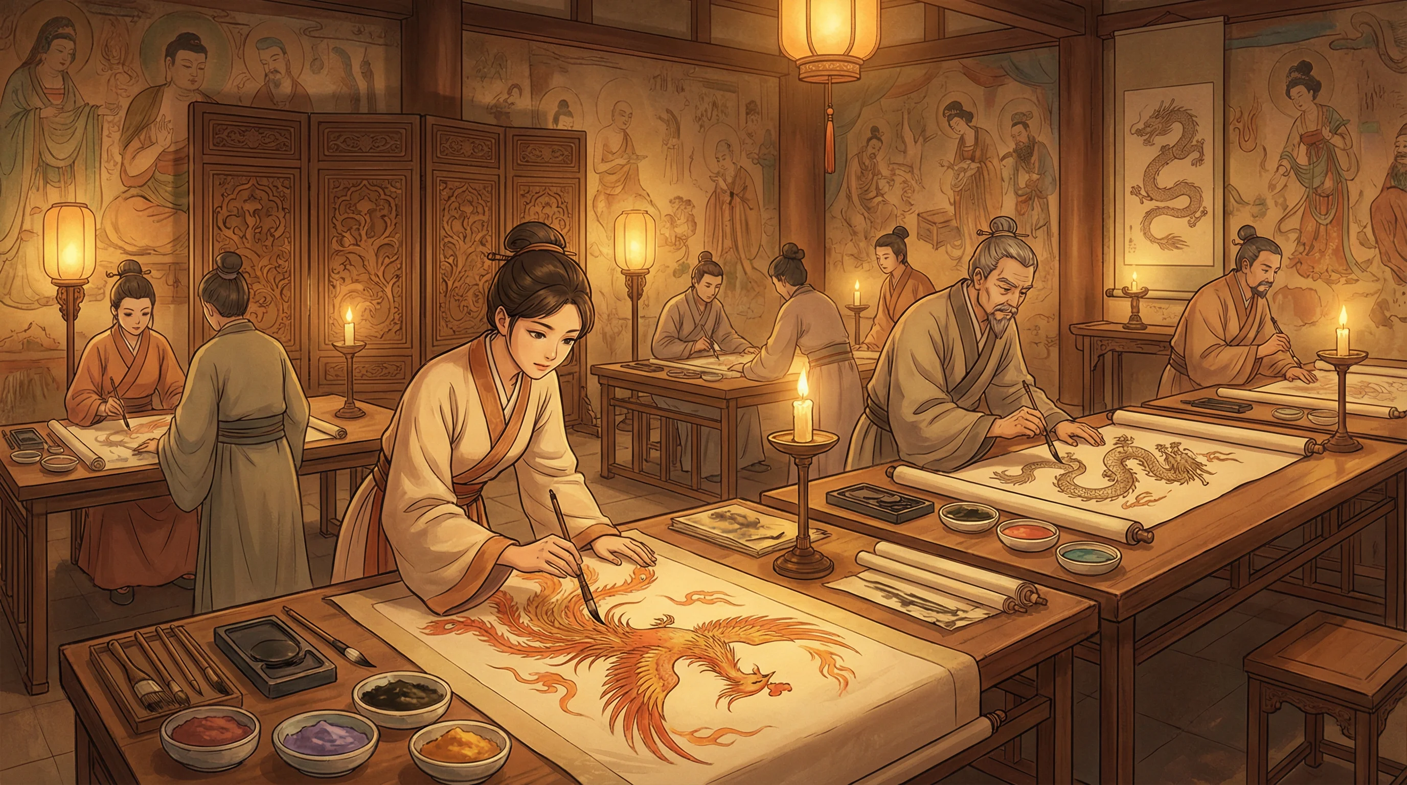 画师入驻 - 白河夕纪 国风动漫画师